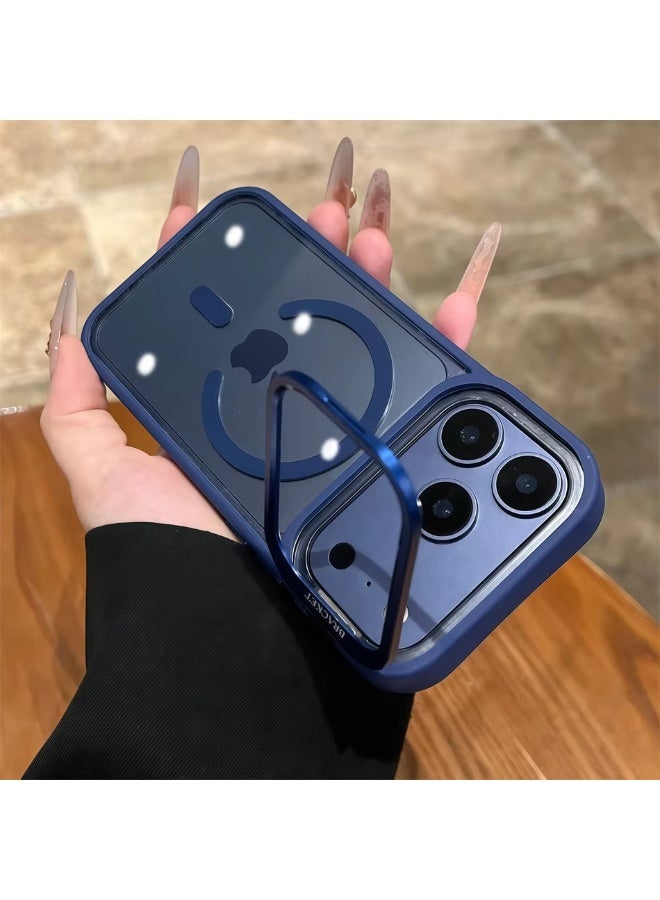 جراب شفاف مزود بحامل كاميرا مدمج قابل للتعديل لهاتف iPhone 17 Pro Max، جراب مغناطيسي شفاف مزود بعدسة كاميرا لهاتف iPhone 17 Pro Max - Image 4